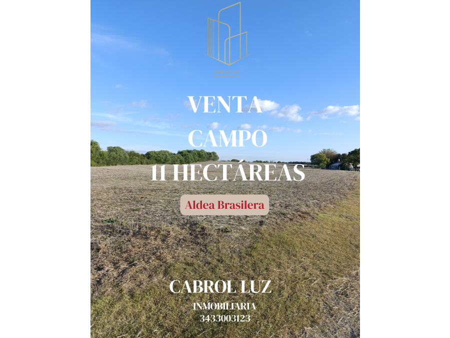 VENTA CAMPO ALDEA BRASILERA