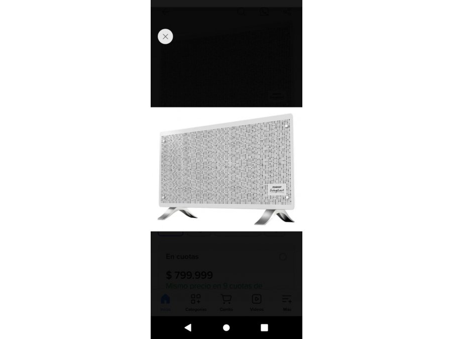 Vendo calefactor eléctrico Peabody  "para piso o pared"