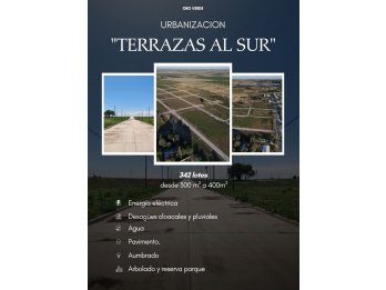Terreno en loteo "TERRAZAS AL SUR"