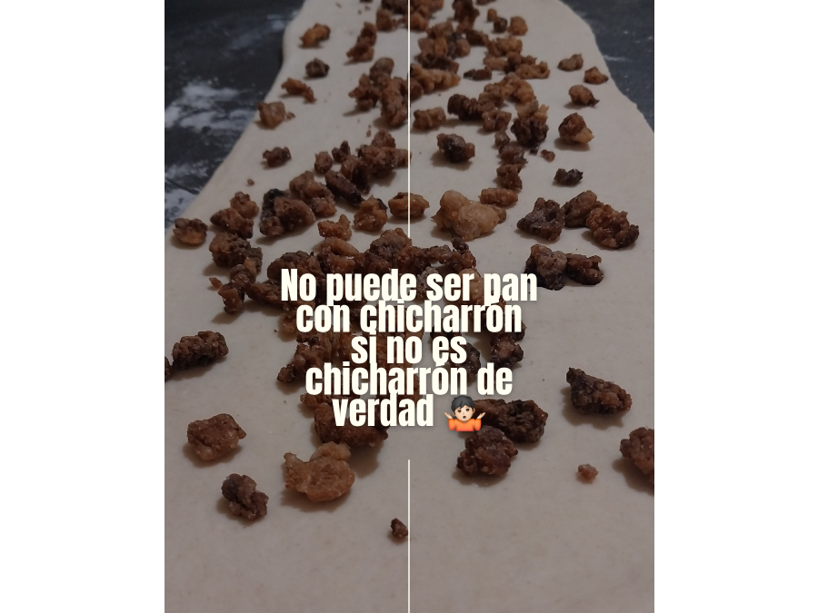 Pan con chicharrón artesanal