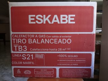 Calefactor a gas Eskabe -Tiro balanceado(NUEVO:caja sellada)