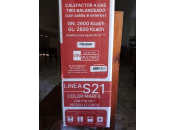 Calefactor a gas Eskabe -Tiro balanceado(NUEVO:caja sellada)