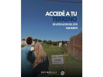 ACCEDÉ A TU LOTE EN SAN BENITO ⚡