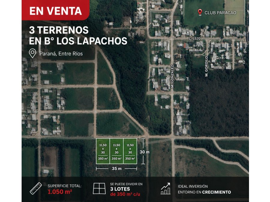 VENDO/PERMUTO TERRENO EN BARRIO LOS LAPACHOS