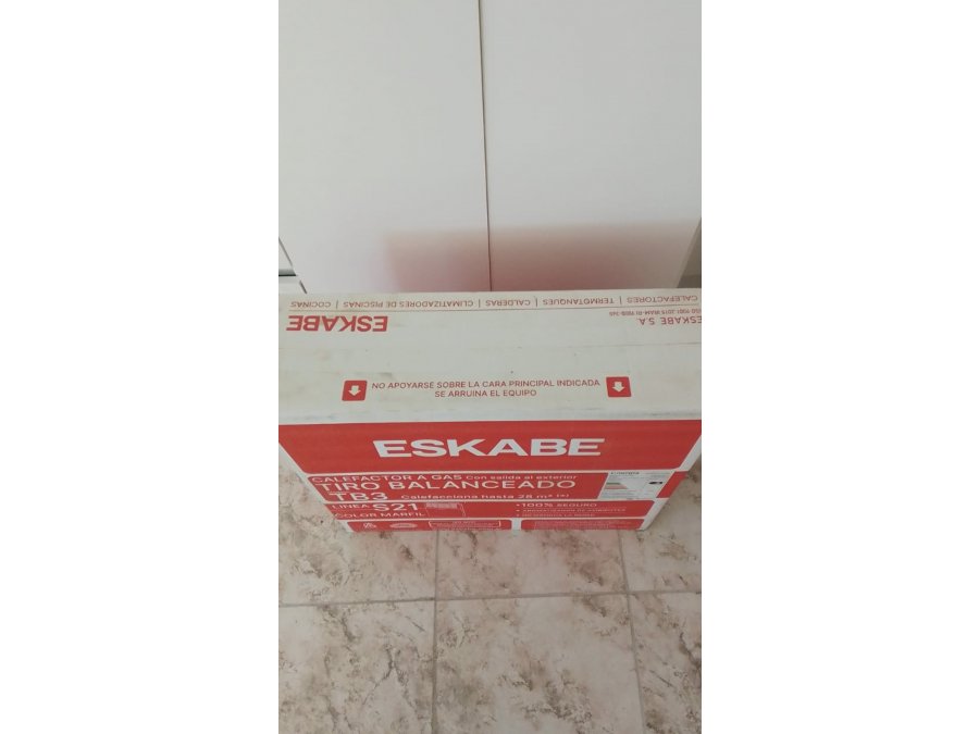 Calefactor a gas Eskabe -Tiro balanceado(NUEVO:caja sellada)