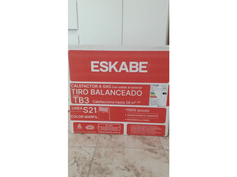 Calefactor a gas Eskabe -Tiro balanceado(NUEVO:caja sellada)