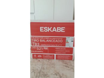 Calefactor a gas Eskabe -Tiro balanceado(NUEVO:caja sellada)