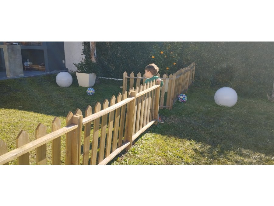 Cerco para pileta de madera. 10mtrs