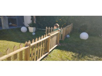Cerco para pileta de madera. 10mtrs