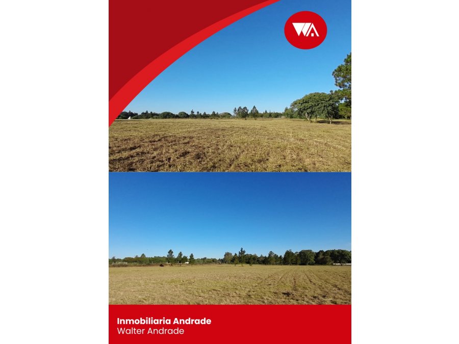 Se vende 4.7 hectáreas zona sur, ingreso a Paraná
