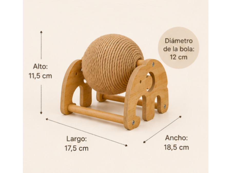 Rascador para gatos diseño Elefante