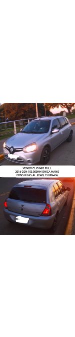 VENDO CLIO MIO DYNAMIC FULL 5 PUERTAS MODELO 2016