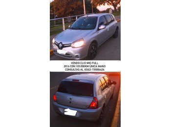 VENDO CLIO MIO DYNAMIC FULL 5 PUERTAS MODELO 2016