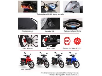 GILERA SMASH FULL 110 FULL LED. CON 415KM . 4 MESES DE USO