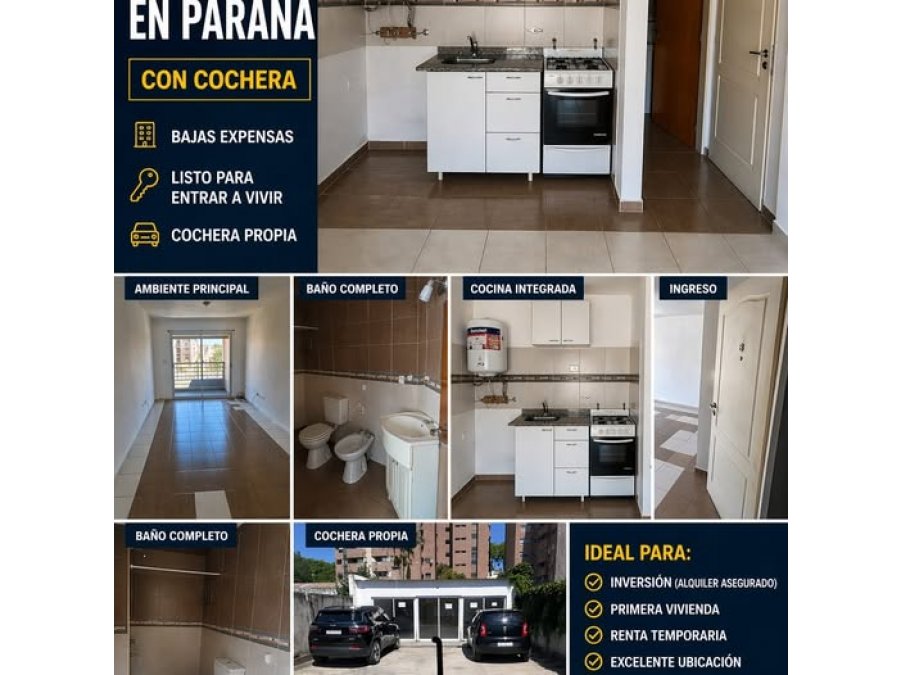 VENDO MONOAMBIENTE PARANA