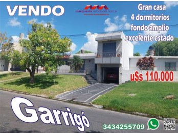 VENDO GRAN CASA GARRIGO, PARANA