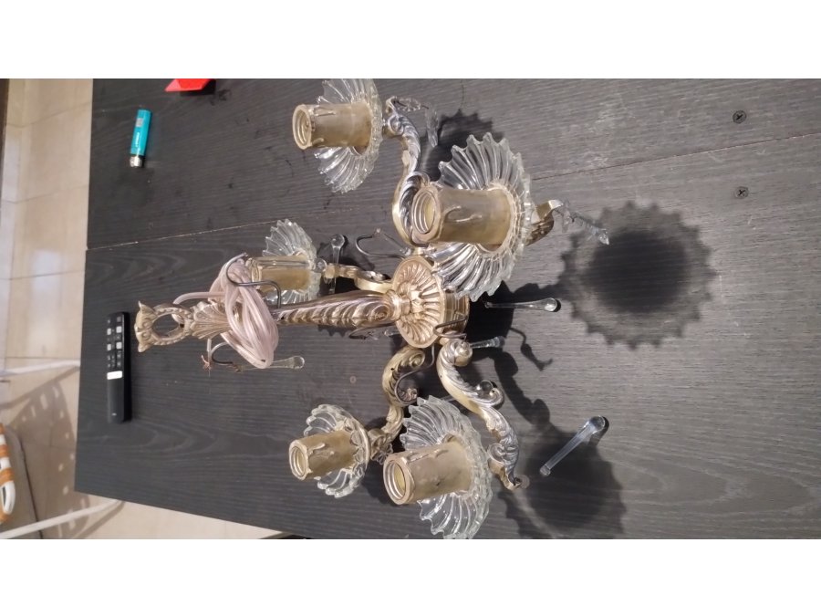 Restauración de arañas veladores antiguos de bronce