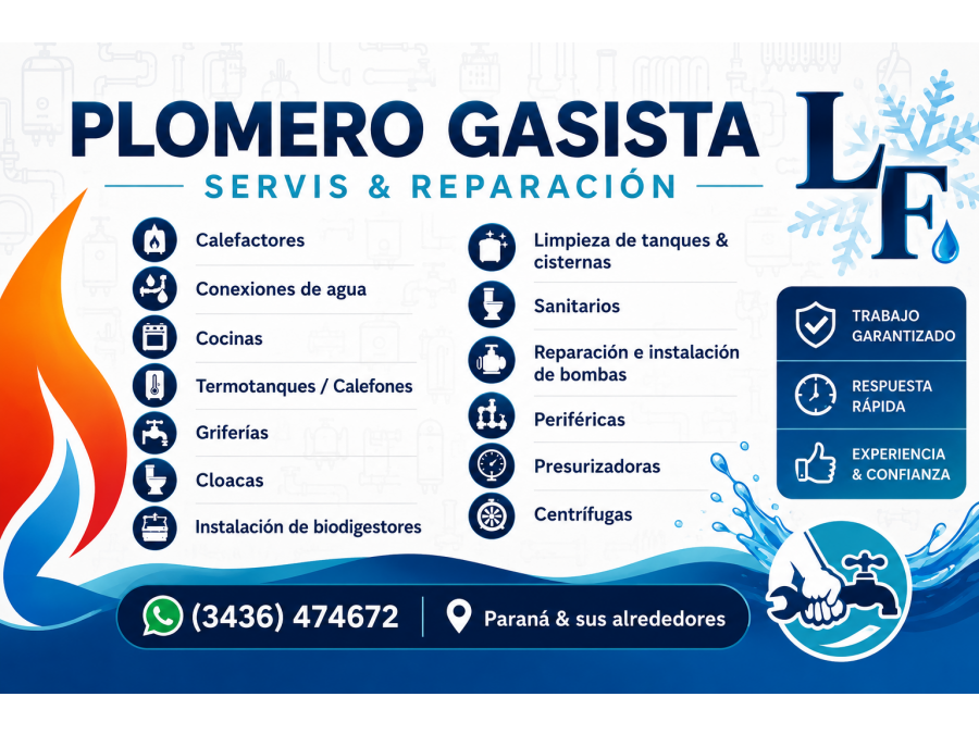 Plomería y gas en general