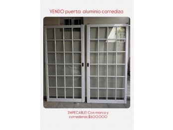 VENDO Puerta corrediza de aluminio
