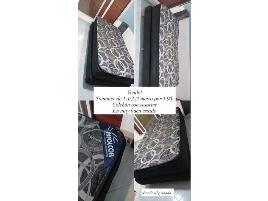 VENDO SOMMIER 1 1/2 PLAZA