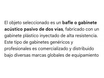 Parlante Pasivo 2 vias