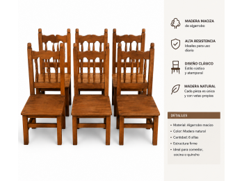 Remate Sillas algarrobo