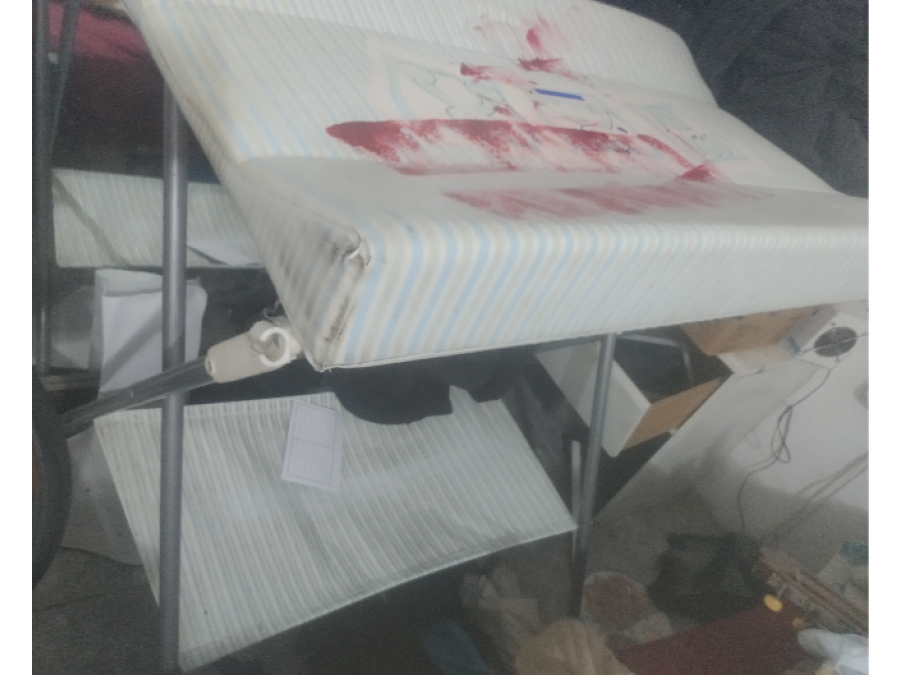 cambiador de bebé detalle a la vista