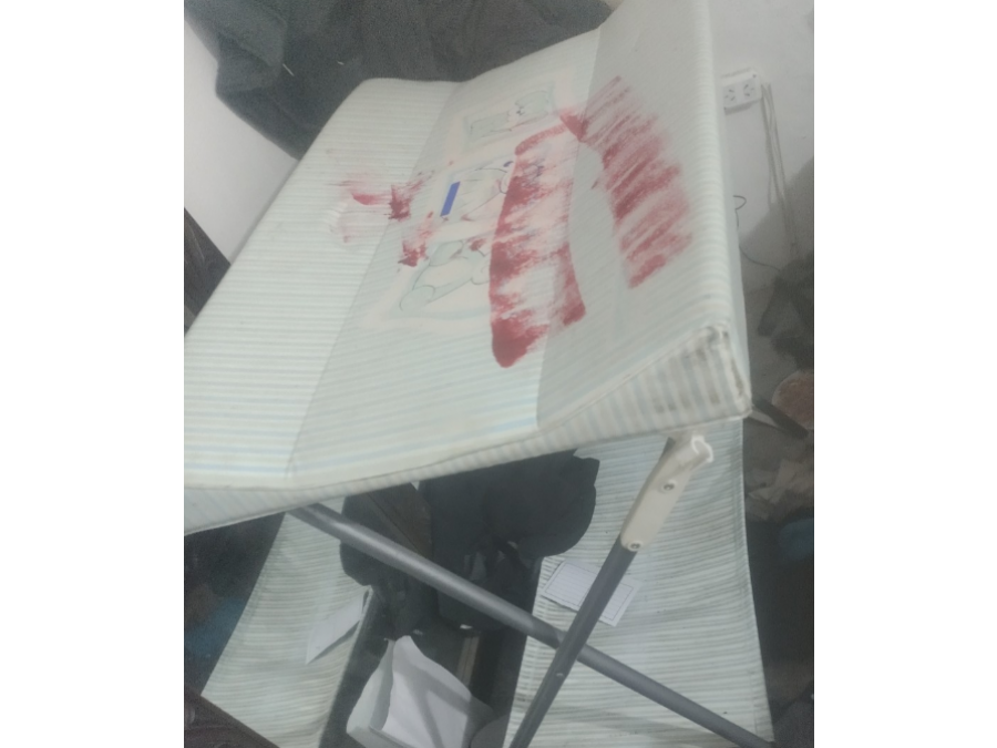 cambiador de bebé detalle a la vista
