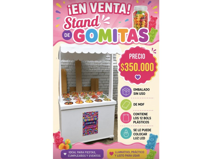 Urgente Stand para Gomitas