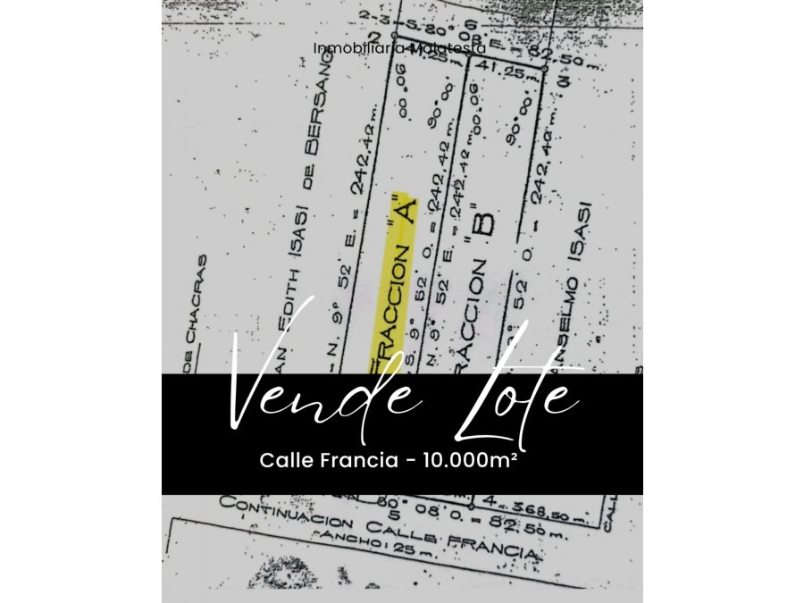 VENDE  TERRENO  10.000 m2