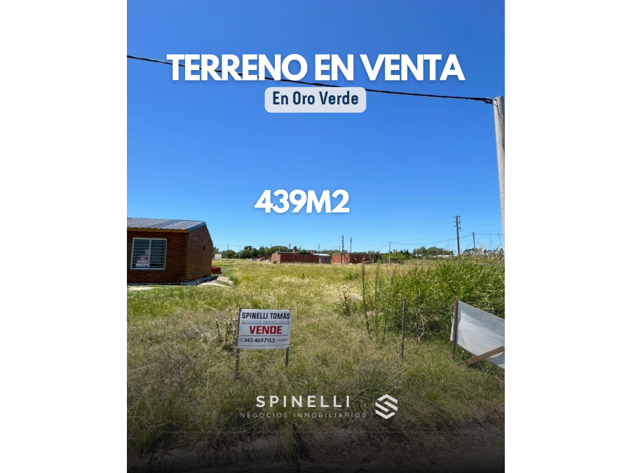 TERRENO DISPONIBLE EN ORO VERDE ⚡