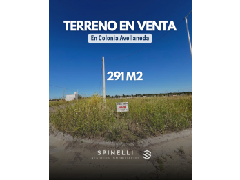 TERRENO DISPONIBLE EN COLONIA AVELLANEDA ⚡