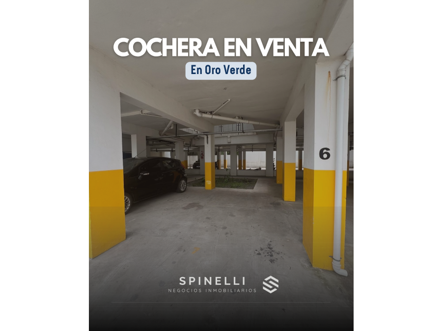 COCHERA TECHADA EN VENTA ❗