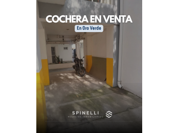 COCHERA TECHADA EN VENTA EN ORO VERDE ⚡
