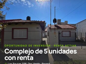 COMPLEJO DE 5 UNIDADES CON EXCELENTE RENTA – IDEAL INVERSIÓN