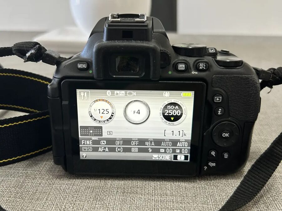 NIKON D5600 + Lente 18-55 VR + Batería Extra + Caja Original