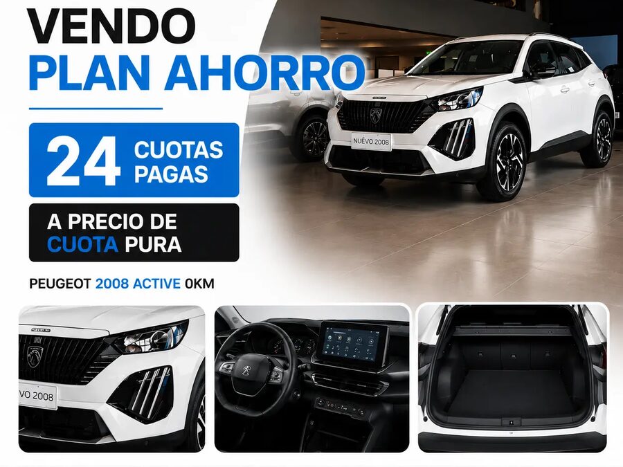 Vendo Plan Ahorro Peugeot 2008 Active