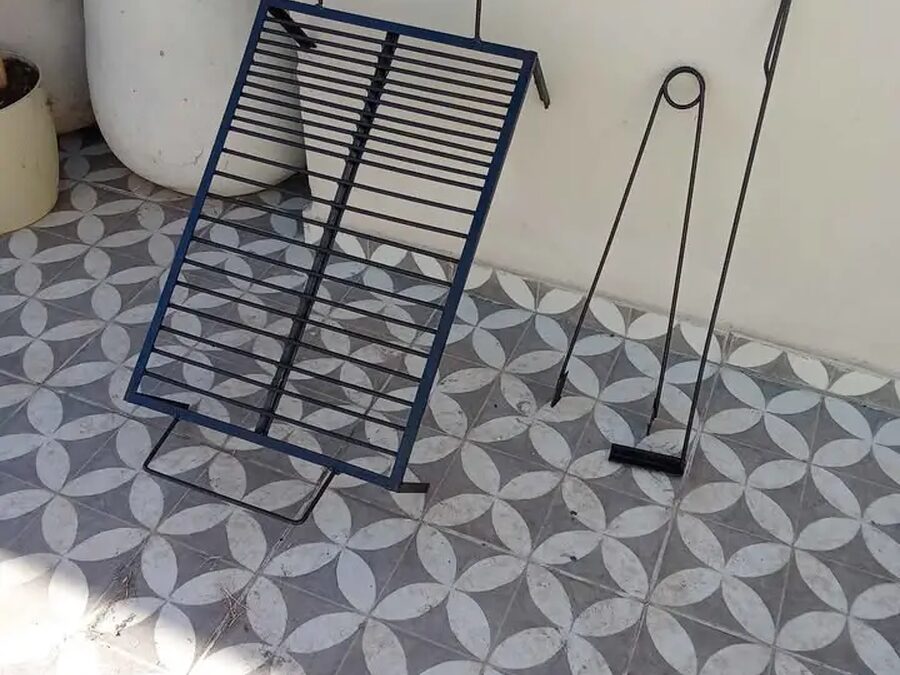 PARRILLA PINZA Y ATIZADOR
