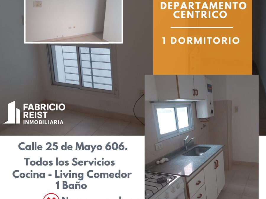 ALQUILO departamento 1 Dormitorio Centrico