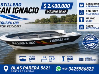 SAN IGNACIO 400 LANCHA PESCADORA NUEVA