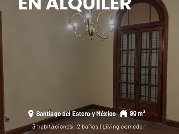 Alquilo casa en planta alta. Zona centro parque