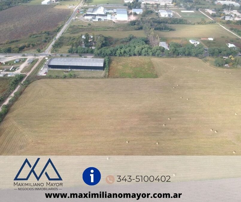 Terreno 134000 m2 ingreso a parana