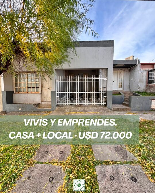 Casa + local en Venta, Zona Almirante Brown y Crespo.