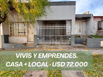 Casa + local en Venta, Zona Almirante Brown y Crespo.