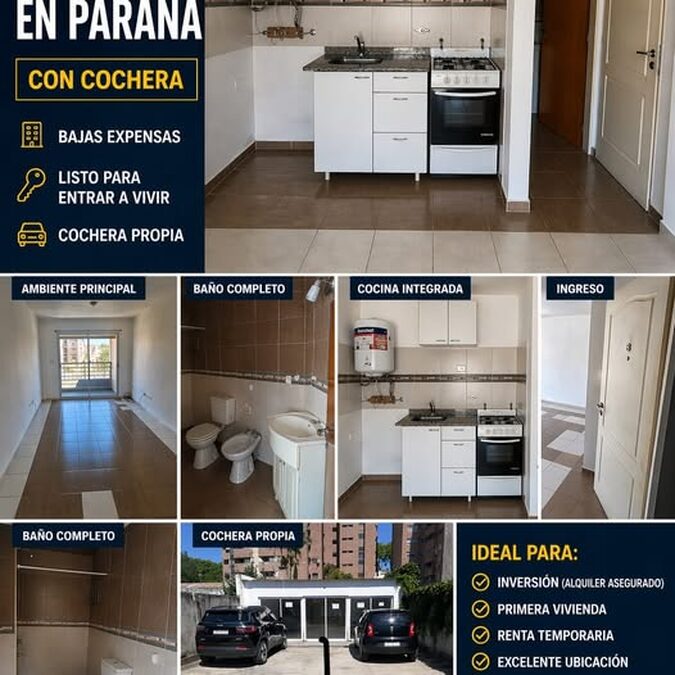 Vendo departamento en Paraná