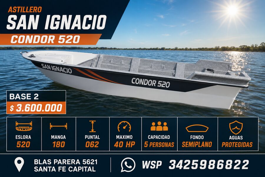 CONDOR 520 BASE 2 CON COLOR Y ACCESORIOS