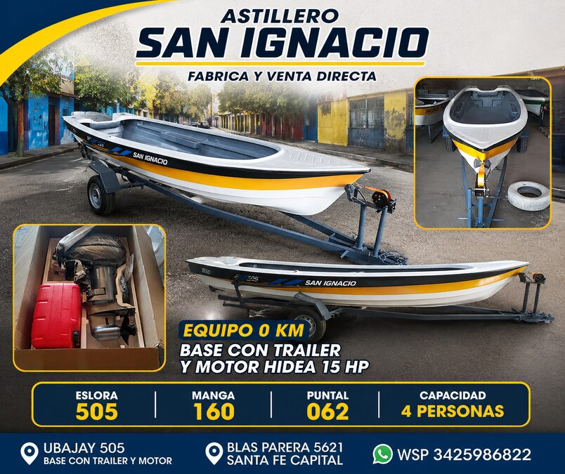 EQUIPO NUEVO 0KM UBAJAY 505 + TRAILER + HIDEA 15 HP