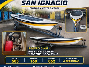 EQUIPO NUEVO 0KM UBAJAY 505 + TRAILER + HIDEA 15 HP
