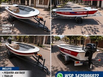 EQUIPO NUEVO 0KM PEQUEÑA 400 + TRAILER + HIDEA 15 HP