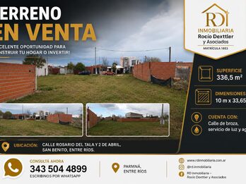terreno en venta en SAN BENITO